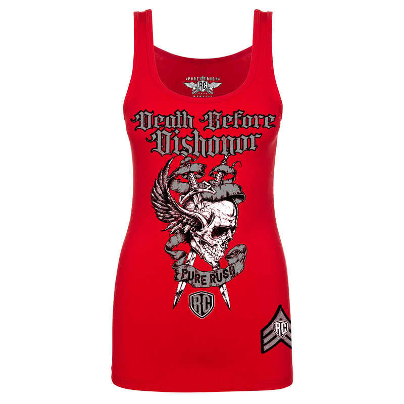 DEATH BEFORE DISHONOR SILVER TANKTOP