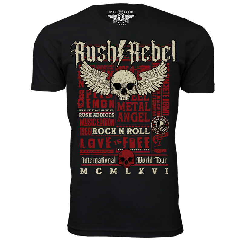 RUSH REBEL WORLD TOUR RED